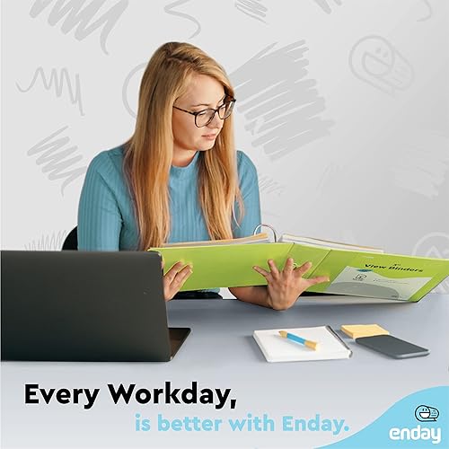 Vista 192 de Carpeta de 3 anillos de 1 pulgada, cubierta transparente de 1 pulgada con 2 bolsillos interiores, carpetas de anillos redondos de colores, en gris