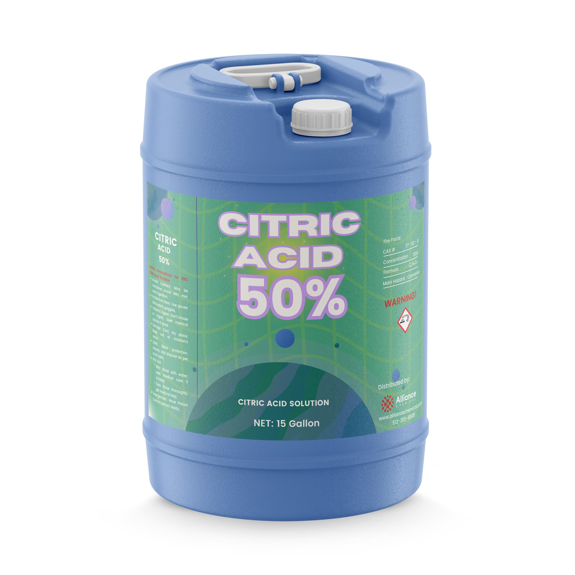 Alliance Chemical Citric Acid 50% Solution - 15 Gallon