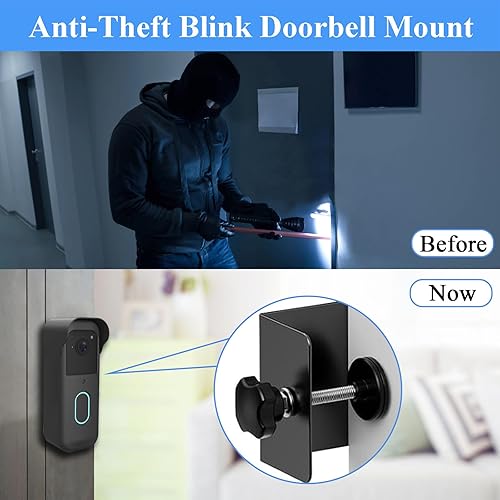 Miniatura 3 de Soporte antirrobo para timbre parpadeante, soporte de montaje sin taladro para timbre de video Blink de 2 generación (versión 2025), fácil