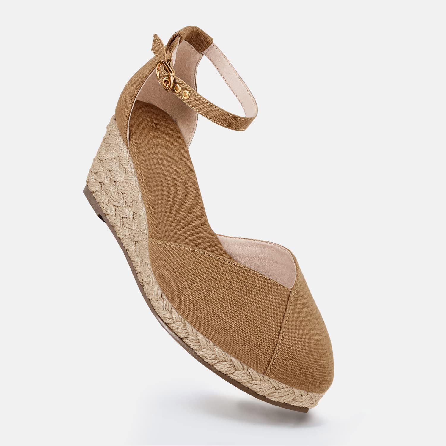Juliet Holy Womens Espadrilles Sandals Closed Toe Platform Ankle Strap Casual Summer Wedges - Image 5