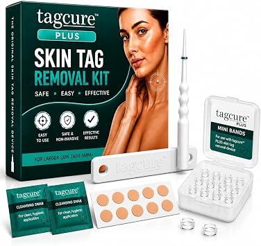 Skin-Tag-Removal Kit | Wart-Remover | Skin-Tag-Remover Treatment for Face & Body Plus 0.5cm or More