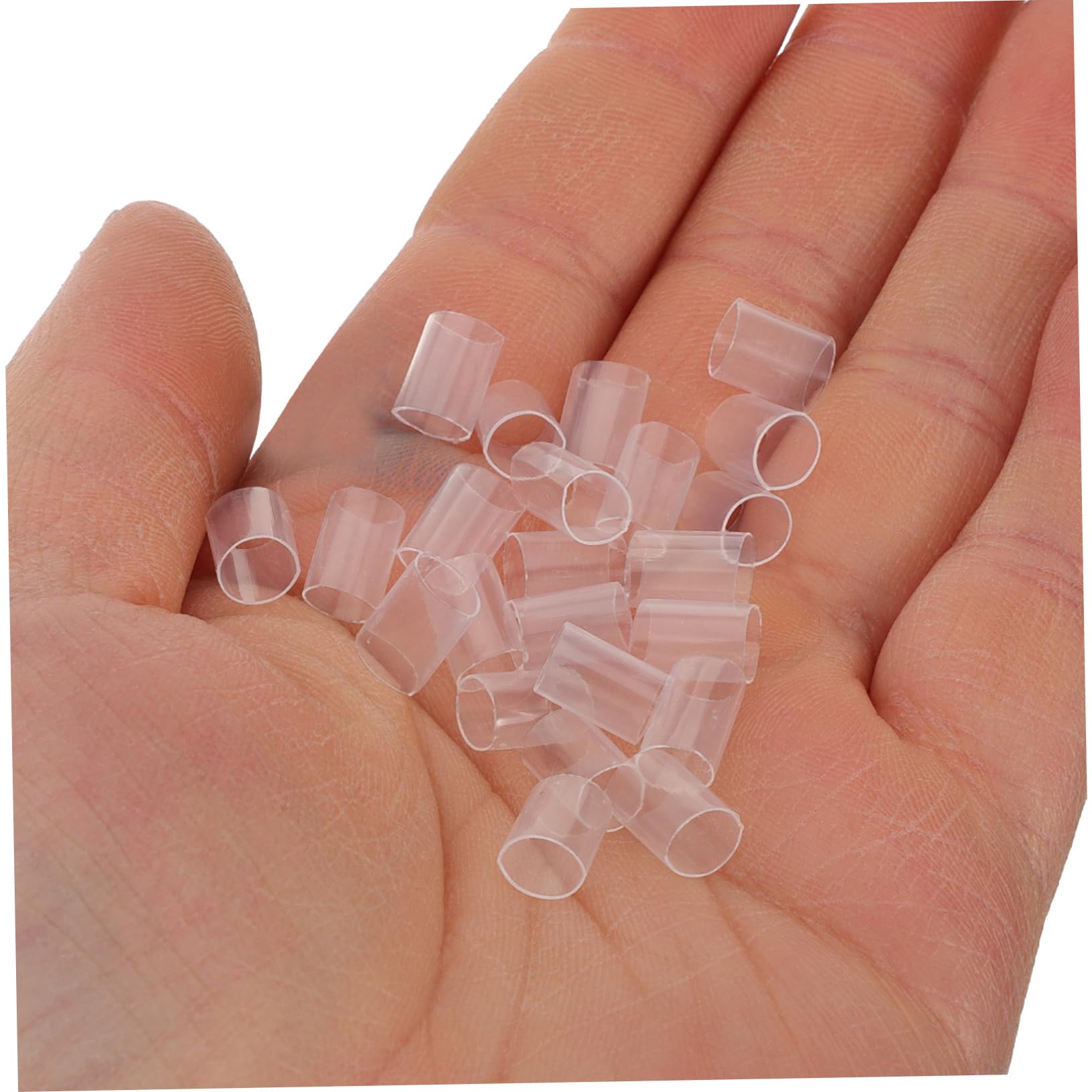 Cabilock Relleno De Almohadas Tubo De PE Transparente 6x8 Mm 1 Kg Material Elástico Ajustable para Soporte Cervical Uso Portátil para Almohadas