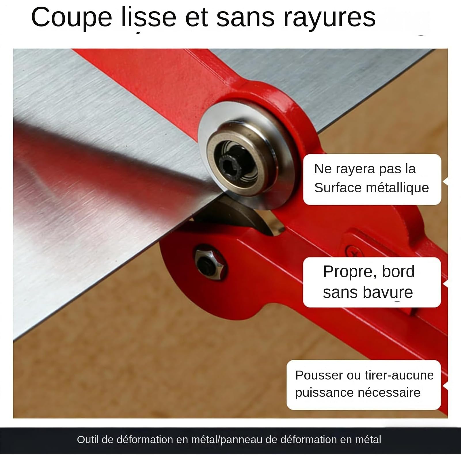 Coupe Métal,Coupeur de Toiture à Double Roue Manuel pour Usage Intensif,Cisailles à Métal Réglables - Pour Tôle Acier Aluminium Étain Carton et Conduit