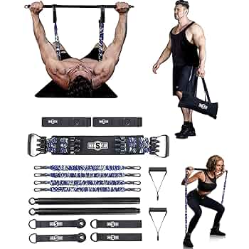 トレーニングベンチ　チューブ付き トレーニングベンチ トレーニングチューブ付き フットレスト付き