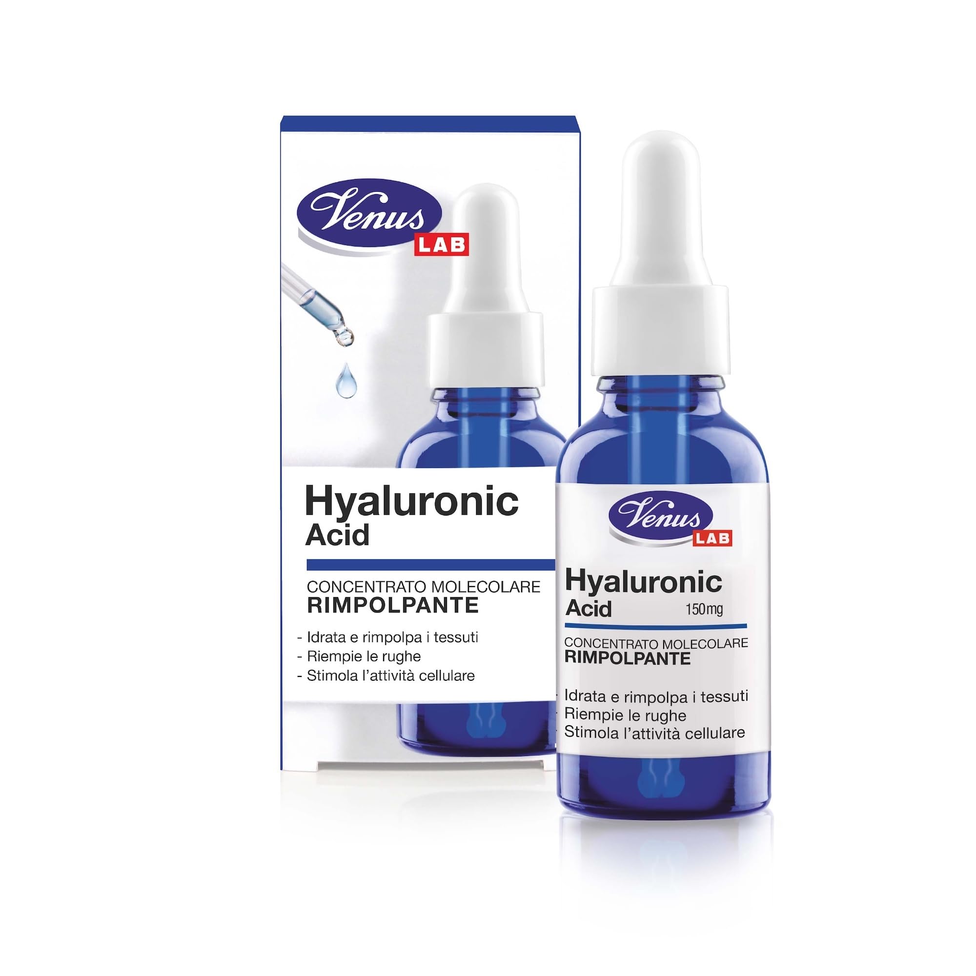 Venus, Acido Ialuronico Concentrato, Idrata E Rimpolpa La Pelle Riempie Le Rughe, Stimola L'attività Cellulare Ideale A Tutte Le Età, Per Una Pelle Luminosa E Compatta, 30 Ml-image