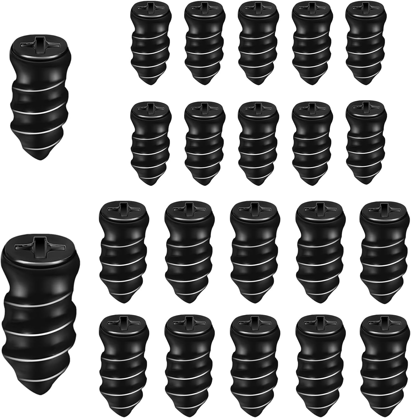NQEUEPN 20pcs Tire Repair Nails, Rubber Screw Tire Plugs SelfService Vacuum Tire