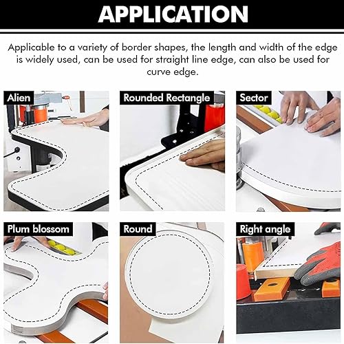 Miniatura 6 de Máquina de bandas, Bandera de borde para carpintería, Bandera de borde portátil, Máquina de bandas de borde de línea recta/curva, pegamento de