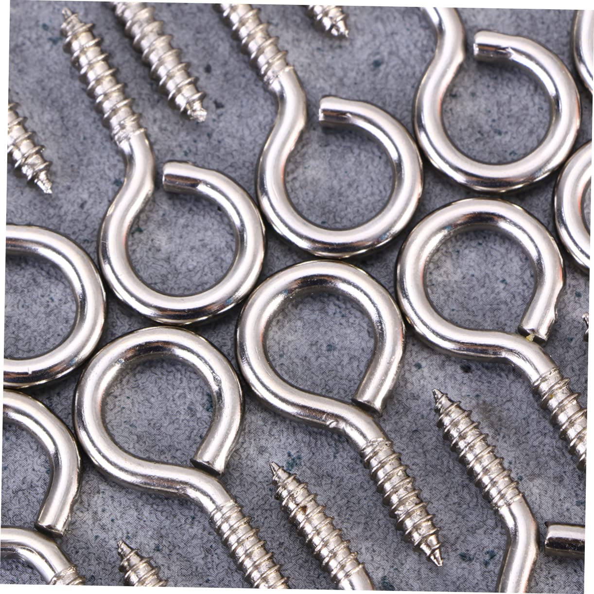 KONTONTY 50 Pcs Heavy Duty Jewelry Findings Eye Pins Screw Eye for Crafting Small Screw Eye Pins ()