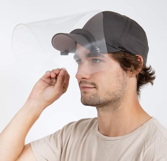 Baseball Cap Face Shield at Amazon 