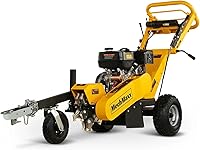 MechMaxx SG380 15HP Ducar 420cc Gas Stump Grinder - Electric Start, Tow Bar, 15" Cut Height, 10" Depth, 12 Alloy Teeth (Yellow)