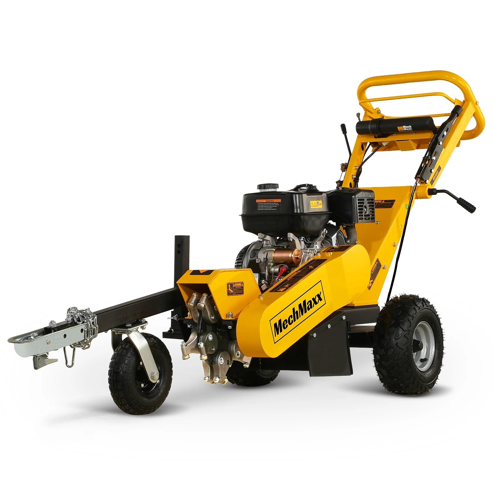 MechMaxx 15 inch DUCAR 420cc 15HP Electric Start Gasoline Engine Stump Grinder With Tow Bar SG380