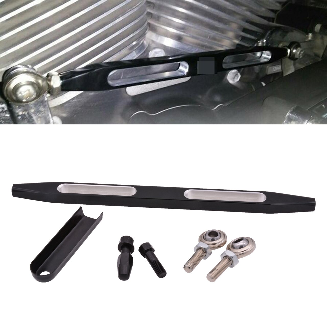 Schwarz Schaltgestänge Hebel Chrom CNC Schalthebel für Electra Glide CVO Road Gilde Street Glide Ultra Limited Road King Custom Softail Springe Road King BadBoy CrossBones