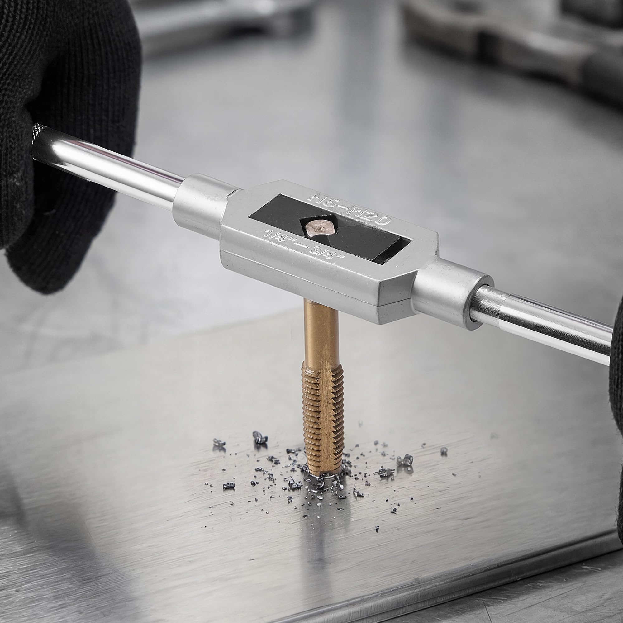 Image secondaire de VEVOR Coffret Complet de Tarauds et Filières - 86 Pièces en Acier à Roulement