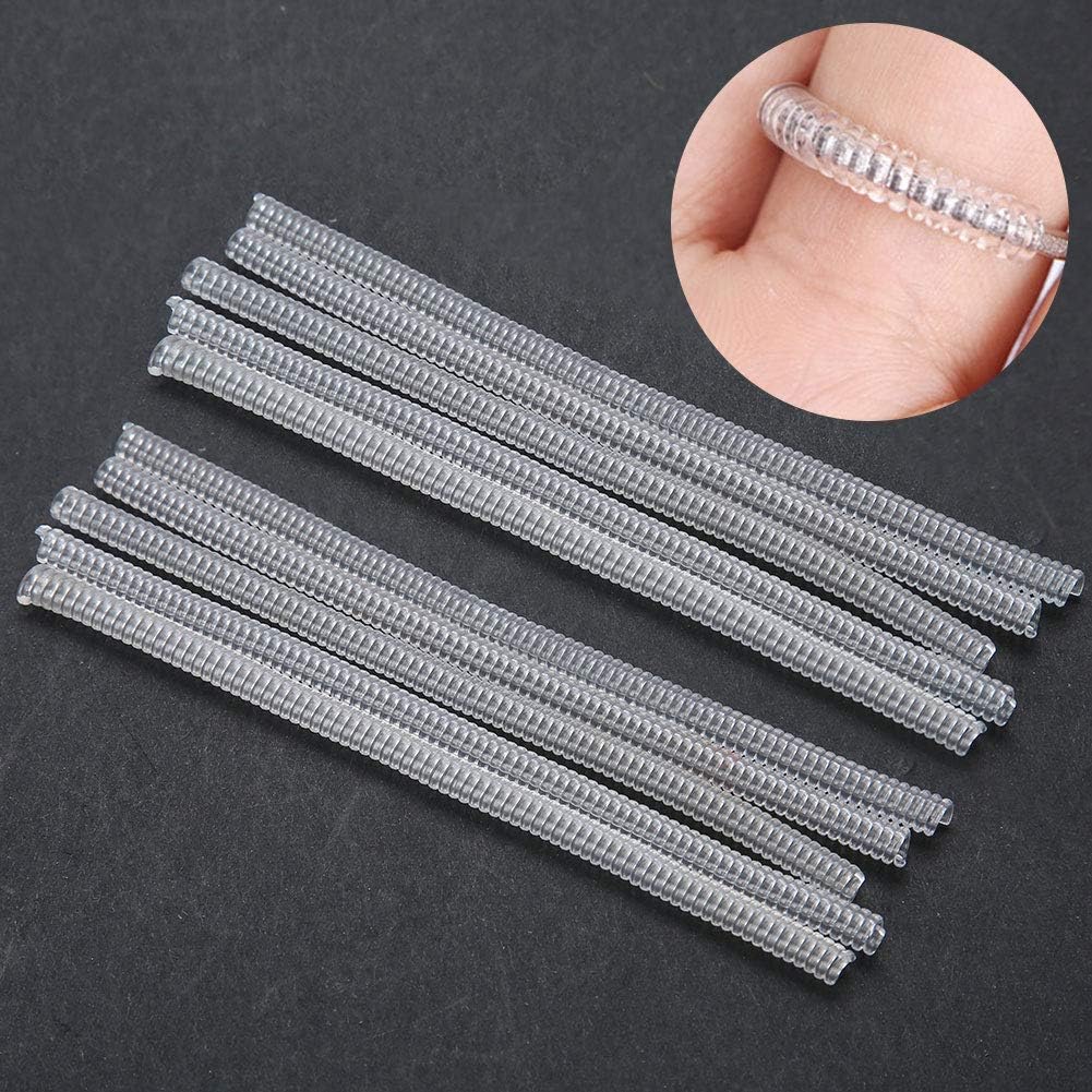 Yinhing 10 Pcs Transparent Size Adjuster Guard 4 5MM Tightener Reducer for Jewelry Resizing Suitable for Bracelets Bangles and Elastic Bands (4.5mm)