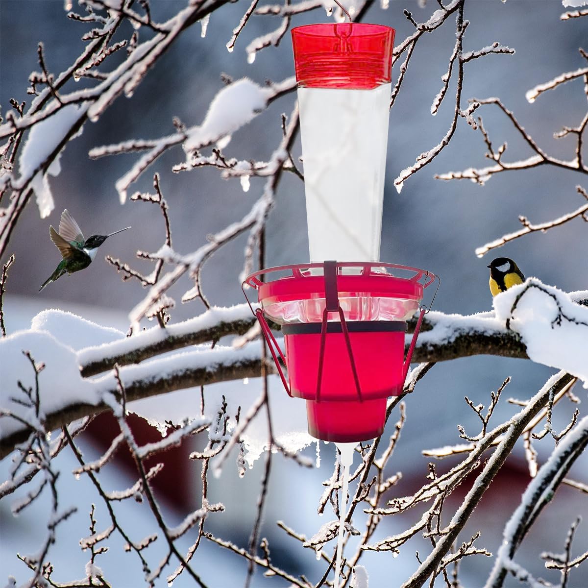 Heated Hummingbird Feeders for Outdoors Hummingbird Feeder Heater Parts Attaches to Feeder