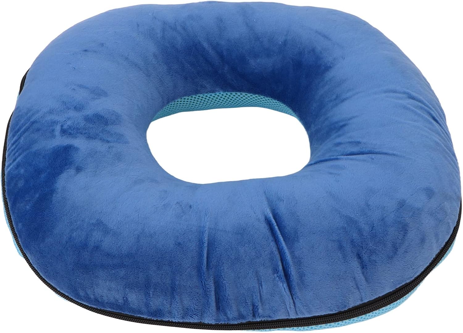 Donut Pillow Dark Blue, Bed Sore Cushion, Soft Breathable Detachable Elasticity Inner Sleeve, Hemorrhoid Pillow for Long Term Bedridden Elderly, Postoperative