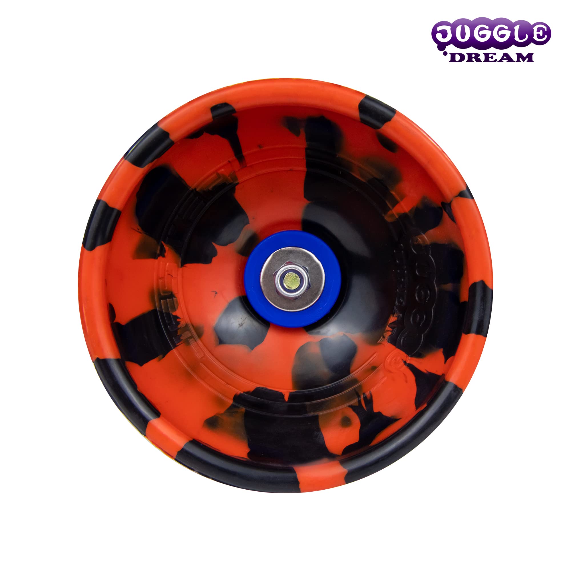 Juggle Dream Jester Diábolo Set para Malabares - Diábolo con Eje Fijo con Palos de Fibra y Vídeo de Aprendizaje en Línea (Negro/Rojo) — view 7
