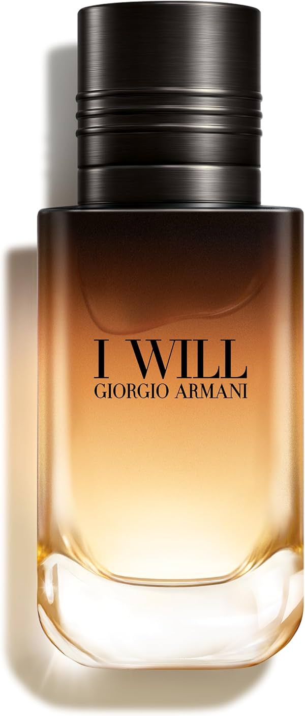 Armani Beauty I Will Eau de Parfum - Colonia amaderada y terrosa para hombre | Fragancia de larga duración con bergamota, vainilla y cuero de madera - Aroma masculino perfecto para el día a día y citas nocturnas
