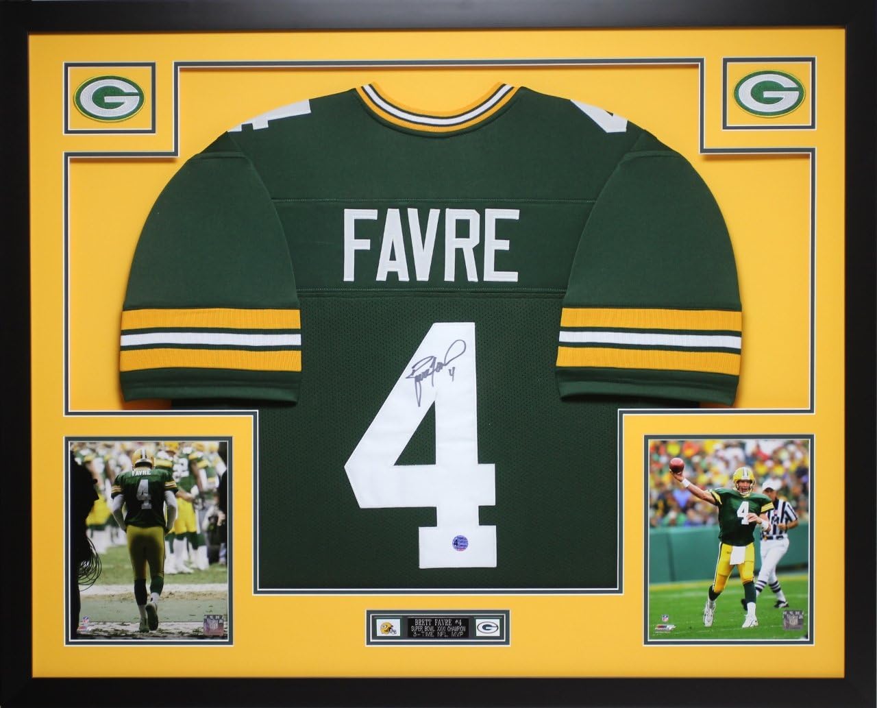 Brett favre signed jersey framed Clearance