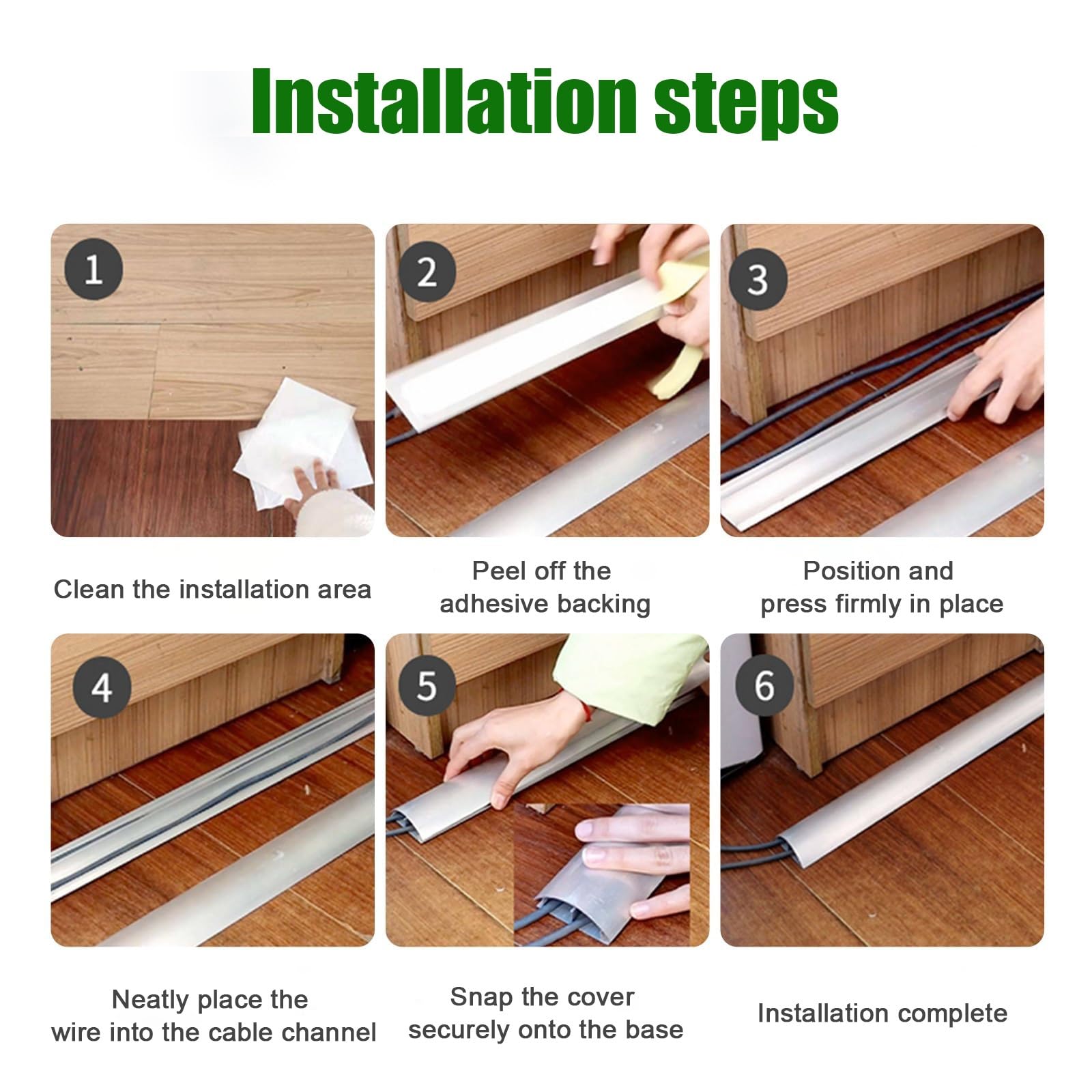 Canaletas para Cables Pared, de Aleación de Aluminio de Alta Resistencia, Múltiples Opciones de Tamaño para Uso en el Hogar(115x28mm/4.5x1.1in)