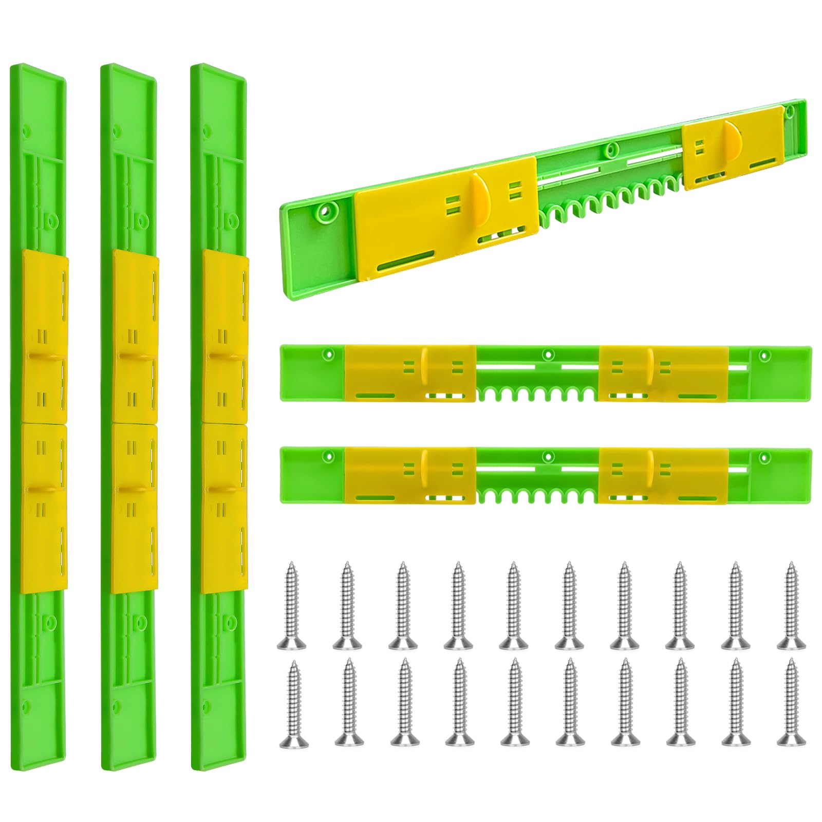 6 Pack Bee Hive Entrance Reducer Mouse Guard for Beehive 10 Frame Bee Hive Plastic Reducer Guards Adjustable Beehive Entrance Gate Entrance Protector Beekeeping Beekeeping Suppiles Length 14.76IN