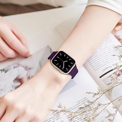 Miniatura 3 de Sunnywoo Correa de silicona deportiva compatible con correas de Apple Watch de 1.496 pulgadas, 1.575 pulgadas, 1.614 pulgadas, 1.732 pulgadas, 1.772