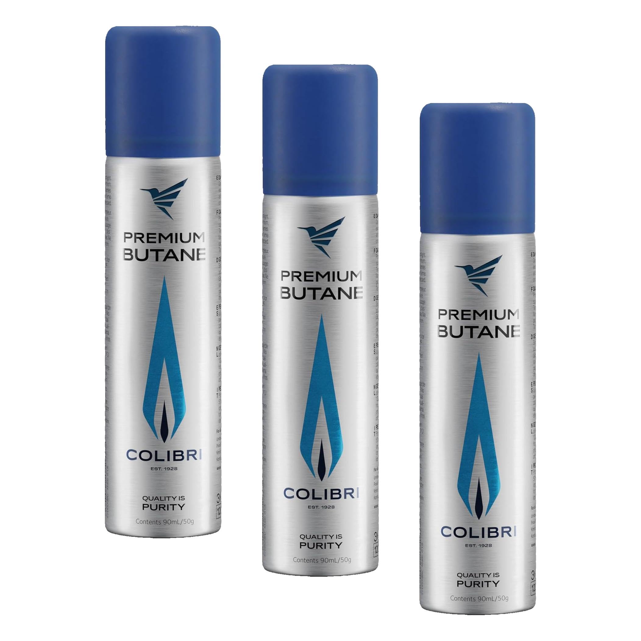 Gaz butane Colibri de 90ml pour recharge briquet et chalumeau
