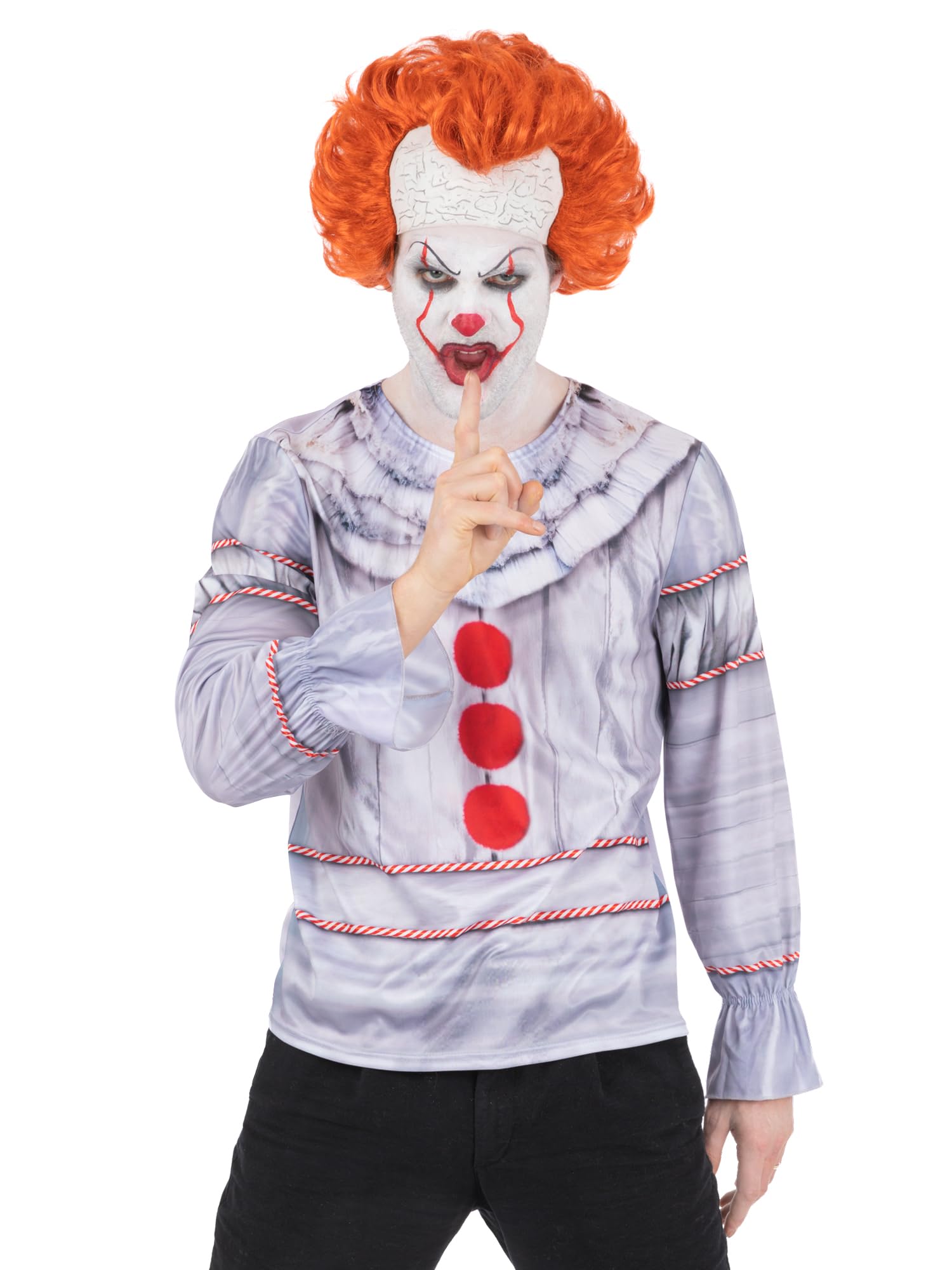 Smiffys Men's White, Red It Chapter 2 Pennywise Top
