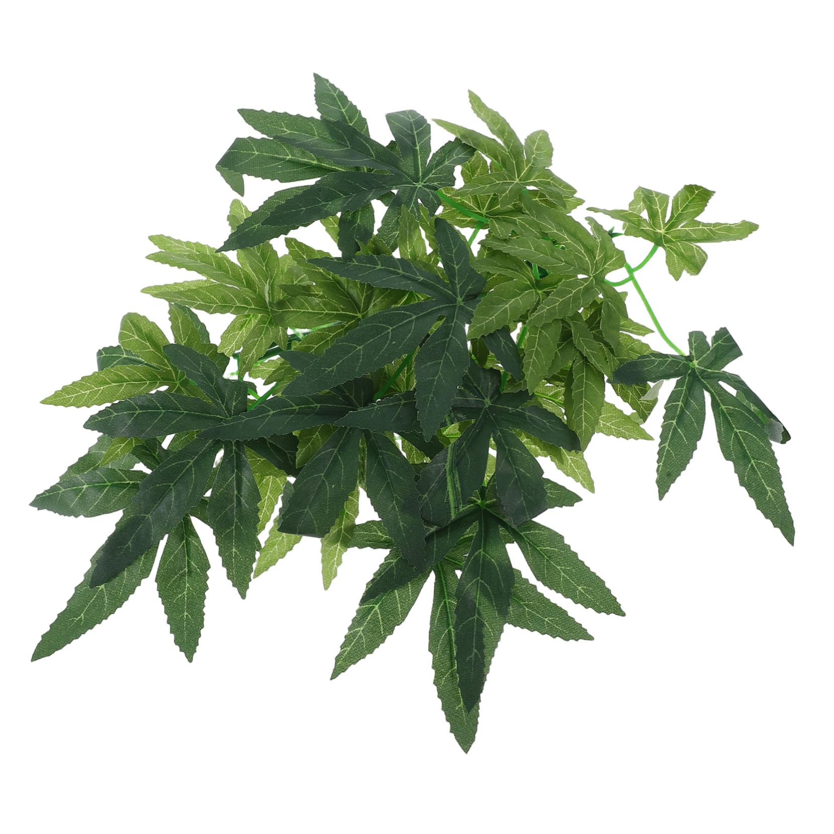 ifundom Lifelike Reptile Plants for Terrarium Decoration Realistic Fake Rattan and Leaves with Suction Cup for Lizard Gecko Snake and Turtle Habitats