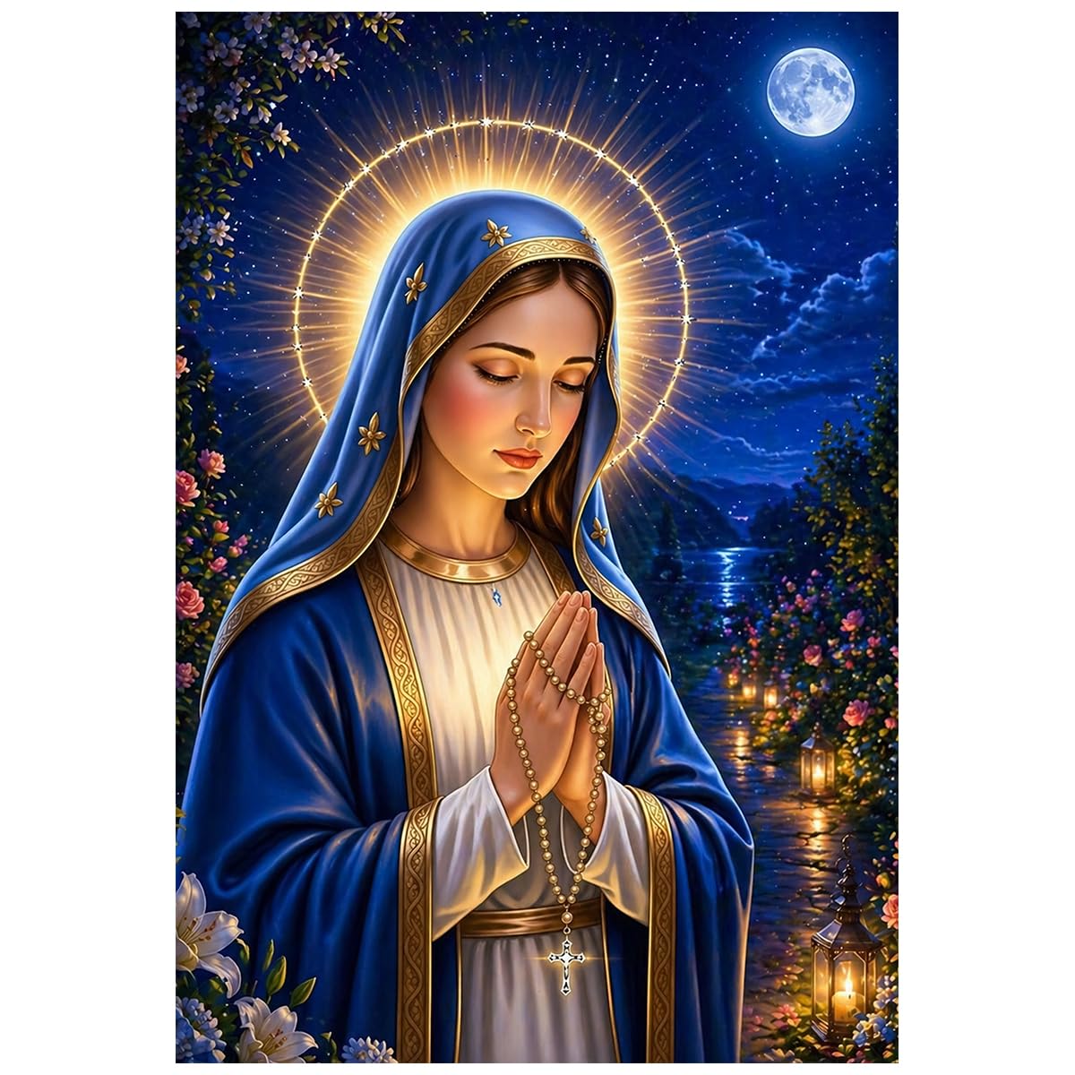 Mother Mary wall Sticker – Mother Mary Prayer wall Sticker- Home - Prayer Room - Church - Strong Adhesive-image-5