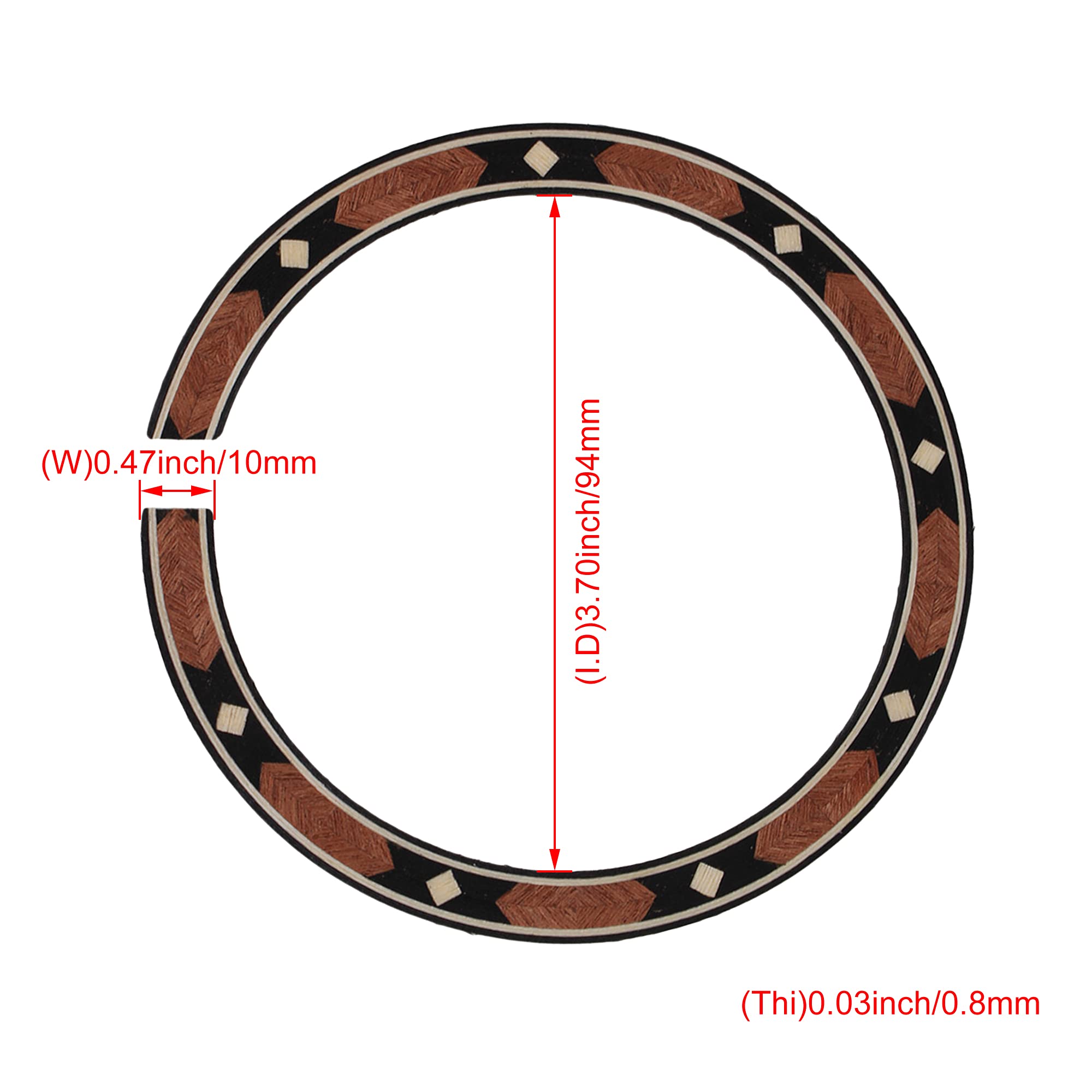 3 Packs De Guitare En Bois De Rose épaisseur 1mm Packs De Guitare