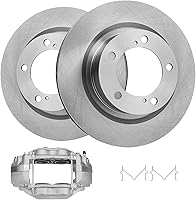 Vista 17 de Detroit Axle - Kit de freno delantero rotores y pastillas de cerámica con clips de hardware de calidad premium para Toyota Sequoia 2008-2017