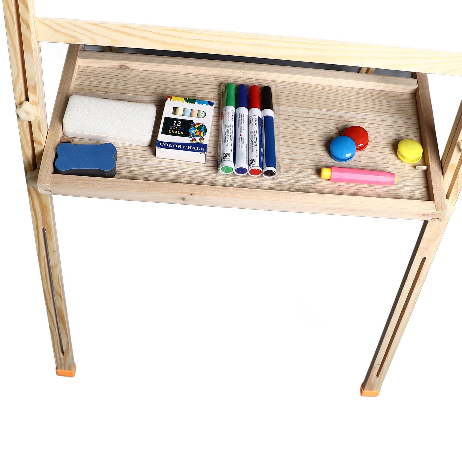 Cavalletto da Arte per Bambini, Cavalletto da Arte a Doppia Faccia, Lavagna Magnetica in Legno Lavagna Piccoli Giocattoli per Bambini, per Bambini Studenti
