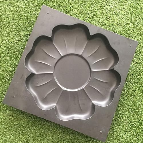 Miniatura 6 de DIY Path Maker Molde de hormigón Paso Piedra Cemento Pavimento Paisaje Azulejo Pavimento Molde para Jardín Patio Camino