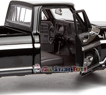 Motormax 1979 Ford F-150 Pickup Classic F150 Pick Up Truck 1:24 Diecast Collectible Model Car Black 79346 All Star Toys Exclusive