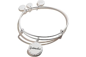 Alex and Ani Expandable Wire Bangle 'To My Godmother', Empowering Jewelry, Meaningful Bangle