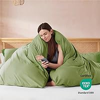 Vista 3 de Nestl Juego de funda de edredón suave de doble cepillado y cierre de botones, juego de 3 piezas: 1 funda de edredón 104 x 98 pulgadas y 2 fundas