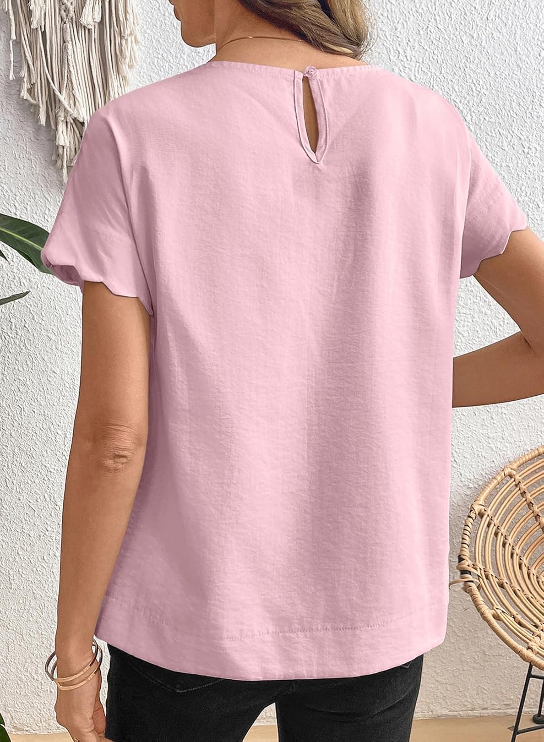 SHEWIN Women Tops Ruffle Sleeve Shirts Business Casual Dressy Work Blouse 2026 - Image 4