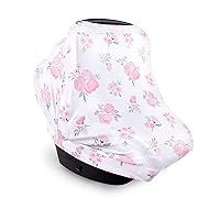 Vista 5 de Hudson Baby Toldo unisex para asiento de coche multiusos para bebé, rosas, talla única Roses