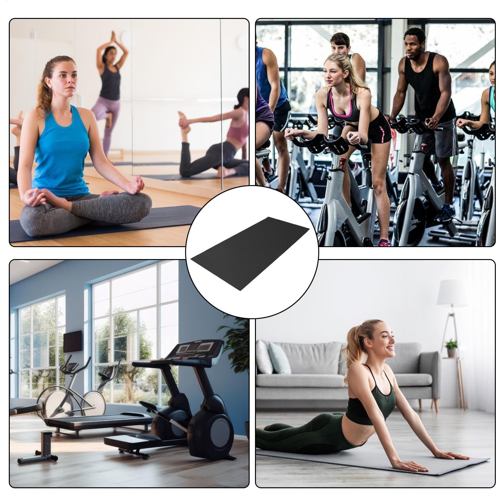 Almohadilla para cinta de correr – Protector de suelo antideslizante de