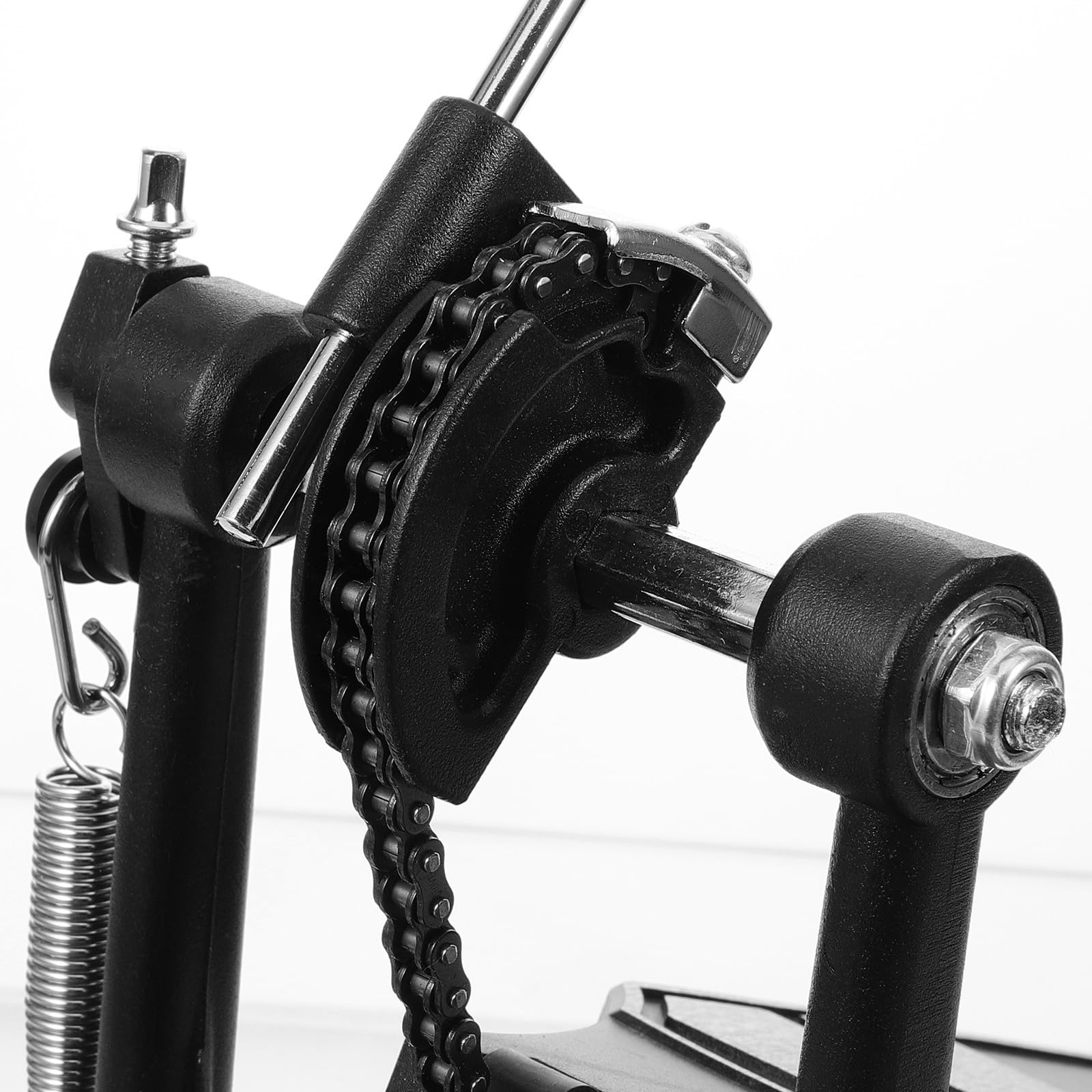 MAGICLULU Pedale per Batteria in Lega di Alluminio Pedale Singolo Design Antiscivolo e Base Allargata Stabile e Regolabile per Tecnica Pratica del Piede