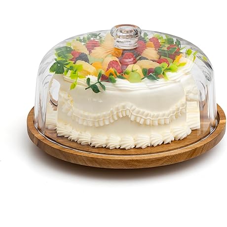 Rotating Cake Stand with Dome: The Perfect Companion for Your Baked Creations