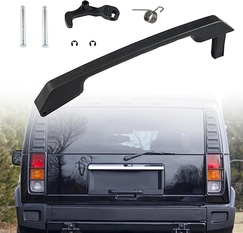 JDMON Reemplazo para manija de puerta trasera elevadora exterior con textura Hummer H2 2003 2004 2005 2006 2007 2008 2009 manija de pestillo de