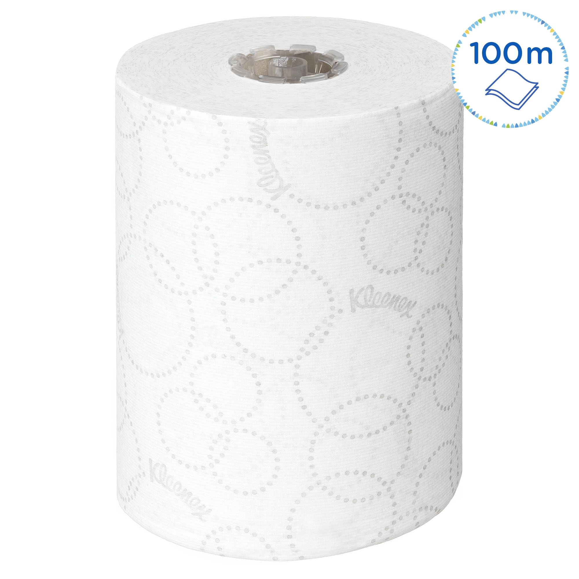 Kleenex Ultra Essuie-Mains Roulés Slimroll 6781, 2 Épaisseurs, Papier Blanc Doux et Résistant, Haute Absorption, Certifié FSC et Écolabel Européen, 6 Rouleaux x 100 m (600 m au Total)