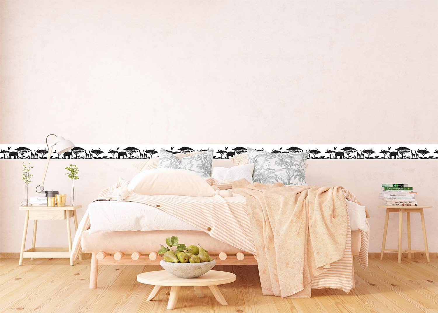 Safari Self-Adhesive Border, Kitchen, Living Room, Wall Sticker, Multicoloured 500 x 13.8 cm | AWB 8268