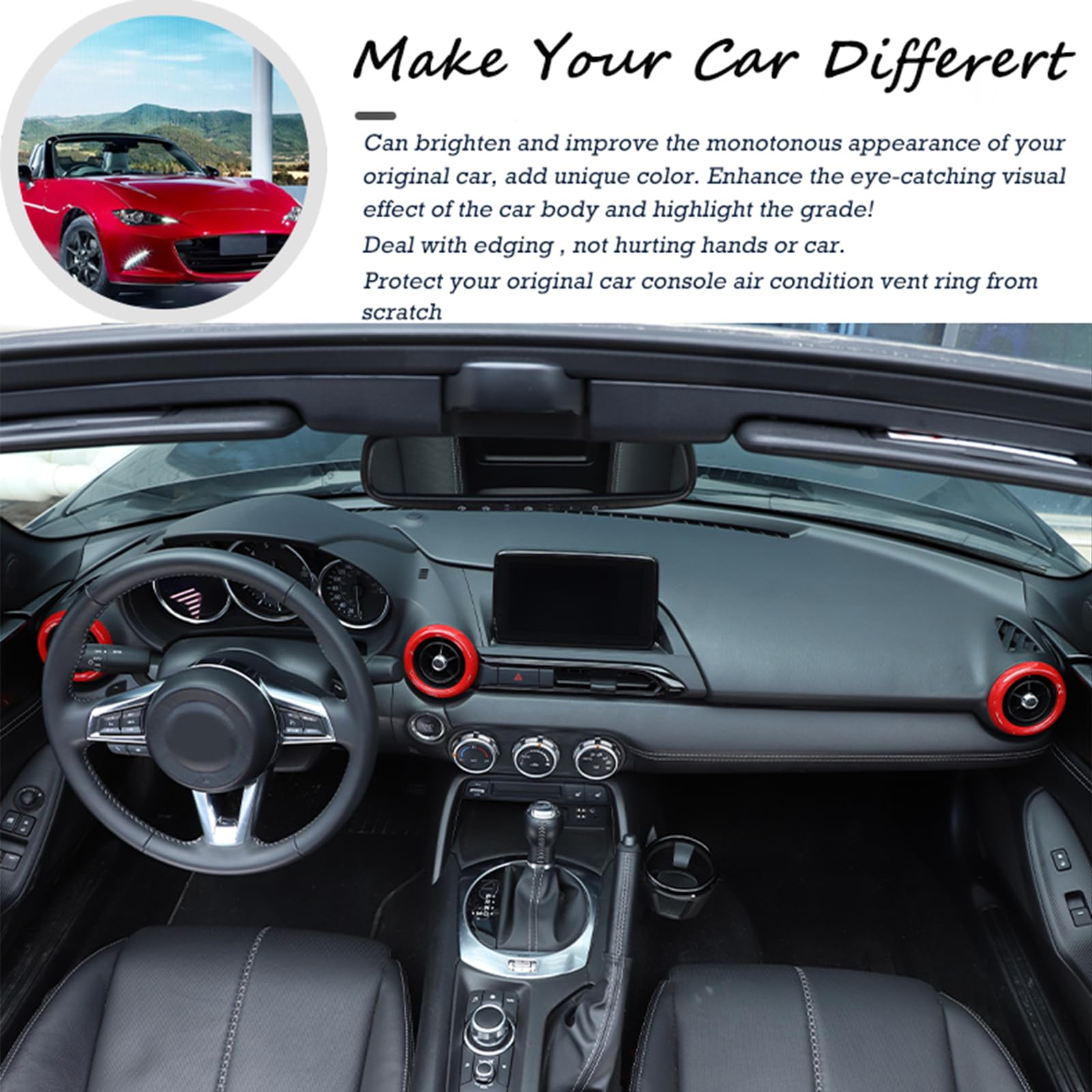 Amazon.com: Car ABS Inner Central Console Air Conditioning Vent