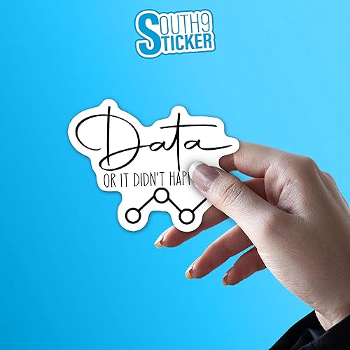 Miniatura 5 de Calcomanías de vinilo troqueladas con texto en inglés "Data Or It Didn't Happen", cita divertida, inclusión de SPED, terapeuta de ABA, BCBA, para
