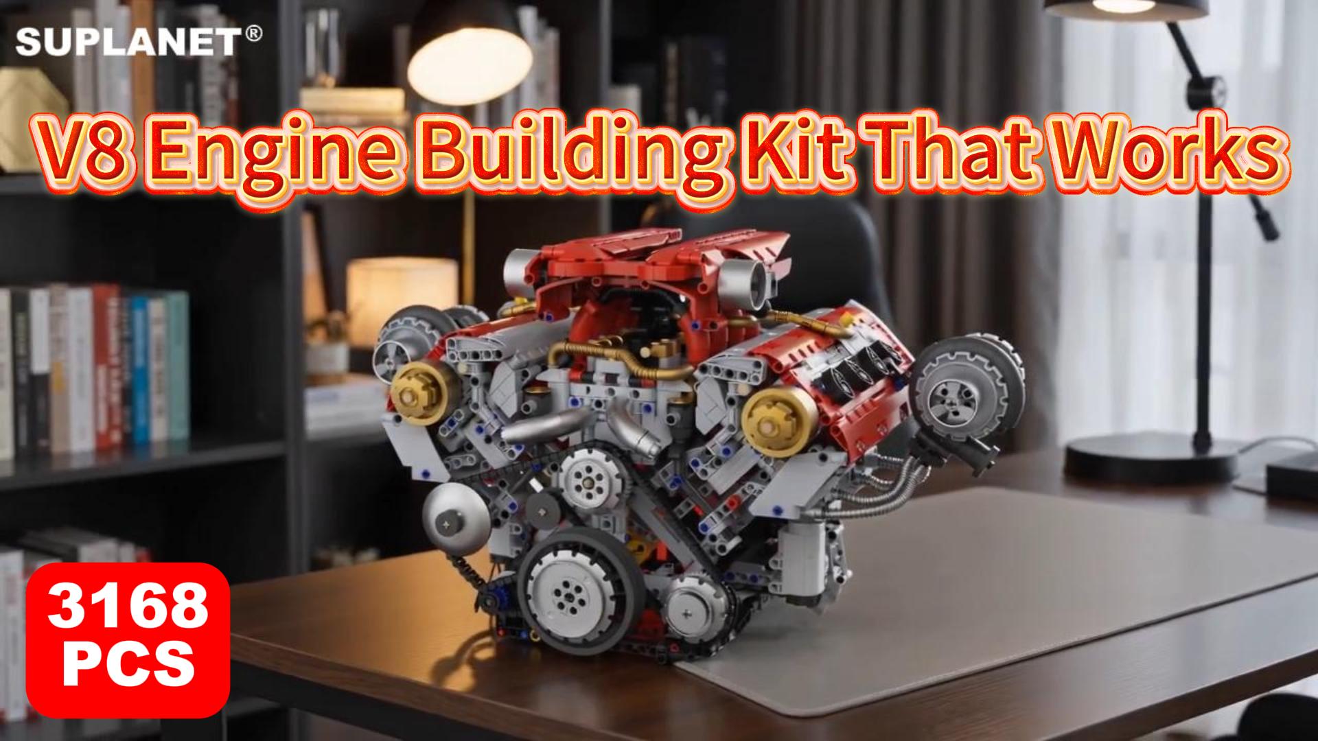 Amazon.com: Suplanet V8 Engine Building Kit that Works, Build Your
