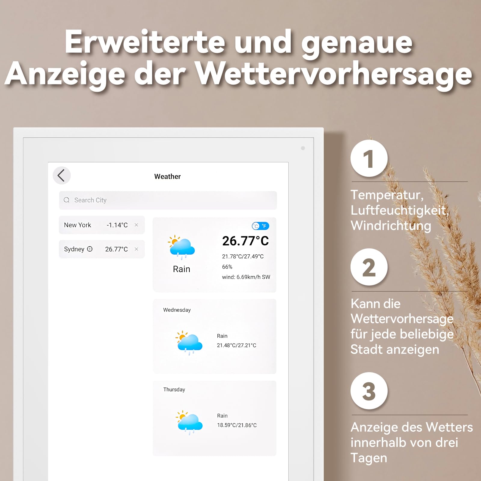Digitaler Kalender, 10.1 Zoll Elektronischer kalender mit Fotos für Videofreigabe, Digitale Planer mit Tischständer, Intelligenter Familie/Büro/Schule/Veranstaltungspläne