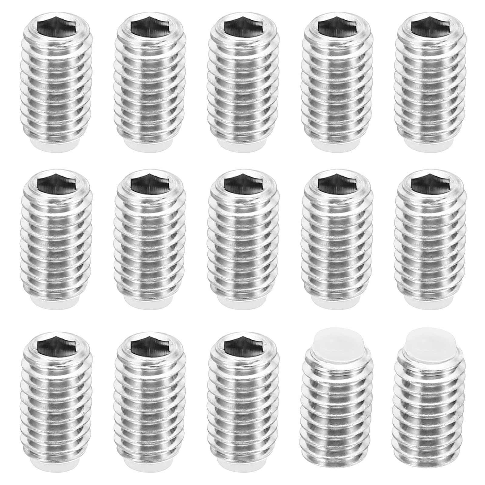 PATIKIL M6x10mm Nylon Tip Grub Screw